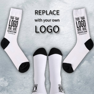 Custom Business Logo Corporate Company Modern Cool Socks