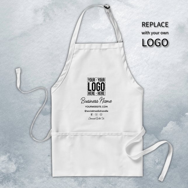 Custom Business Logo Corporate Company Modern Cool Standard Apron (Creator Uploaded)