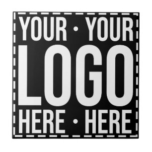 Custom Business Logo Corporate Company Modern Cool Tile