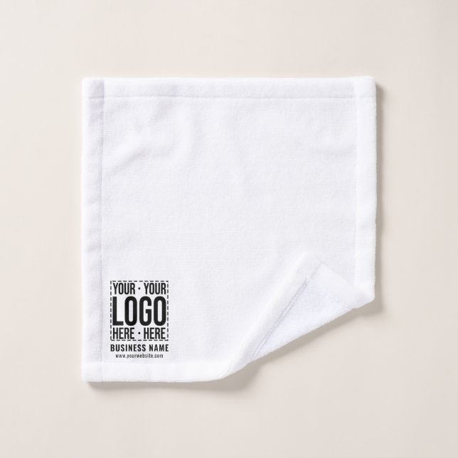 Custom Business Logo Corporate Company Modern Cool Wash Cloth (Wash Cloth)