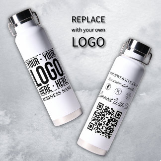 Custom Business Logo Corporate Company Modern Cool Water Bottle