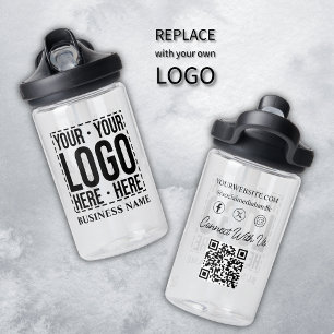 Custom Business Logo Corporate Company Modern Cool Water Bottle