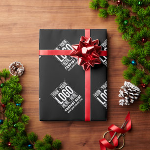 Custom Business Logo Corporate Company Modern Cool Wrapping Paper