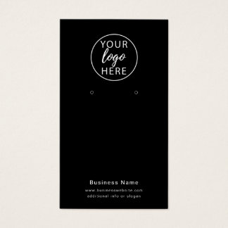 Custom Business Logo Earring Display Card