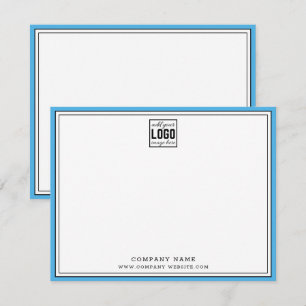 Custom Business Logo Editable Colour 2 Border   Card