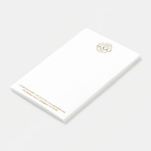 Custom Business Logo Elegant Simple Professional  Post-it Notes