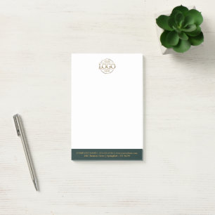 Custom Business Logo Elegant Simple Professional Post-it Notes