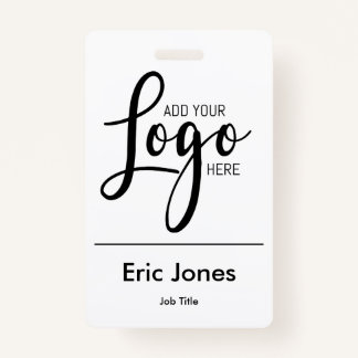 Custom BUSINESS LOGO employee ID identification ID Badge