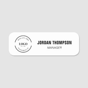 Custom Business logo Employee ID  Name Tag