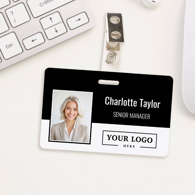Custom Business Logo Employee Photo Badge (Creator Uploaded)