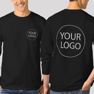 Custom Business Logo Employee Staff back & front T-Shirt