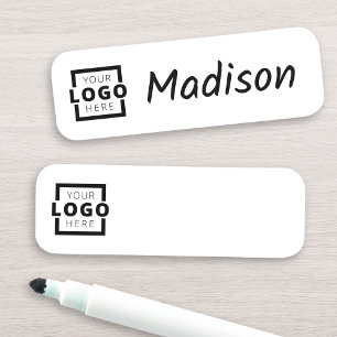 Custom Business Logo Employee Staff Dry Erase Name Tag