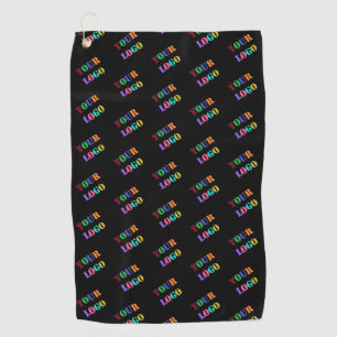 Custom Business Logo Golf Towel - Choose Colours