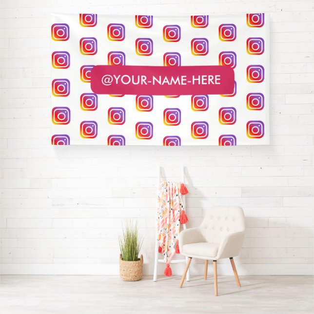 custom business logo instagram backdrop simple banner (Insitu)