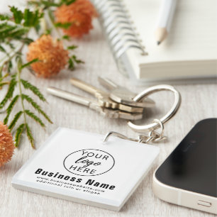 Custom Business Logo Keychain