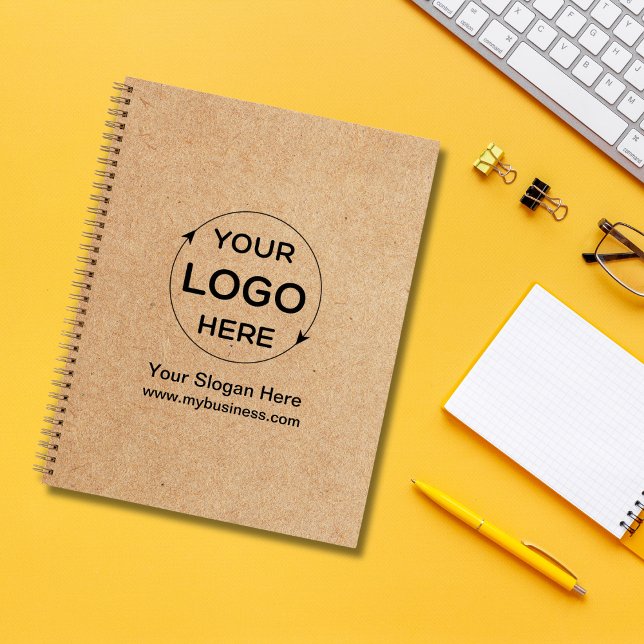  Custom Business Logo Kraft Style Notebook (Custom Business Logo Kraft Notebook)