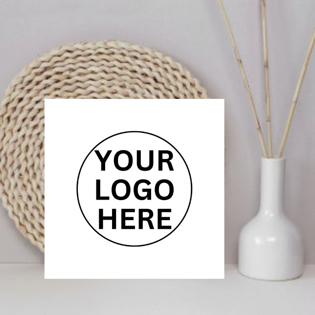 Custom Business Logo l Professional White  Tile (Creator Uploaded)