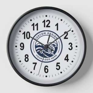 Custom Business Logo Large Clock