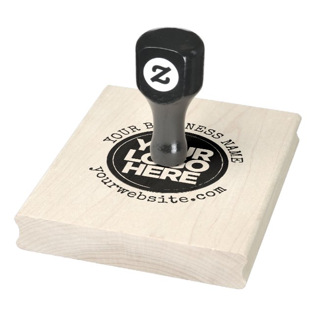 Custom Business Logo Large Rubber Stamp (Stamp)