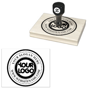 Custom Business Logo Large Rubber Stamp