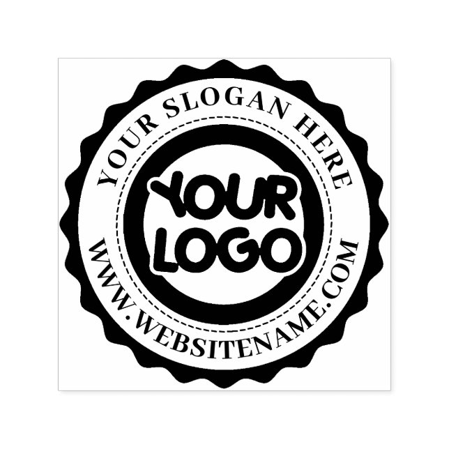 Custom Business Logo Large Rubber Stamp (Design)