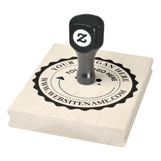 Custom Business Logo Large Rubber Stamp (Stamp)