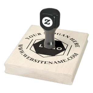 Custom Business Logo Large Rubber Stamp