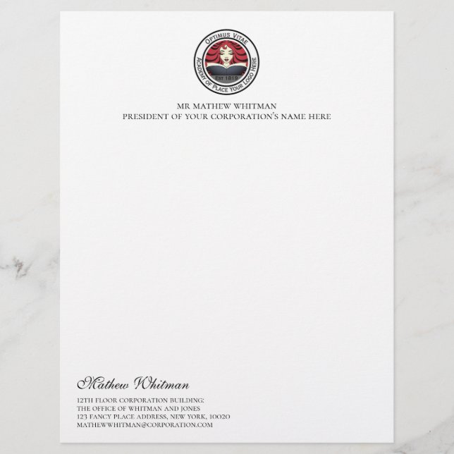 Custom Business Logo Letterhead (Front)
