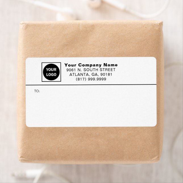 Custom Business Logo Mailing Shipping Labels (Insitu)