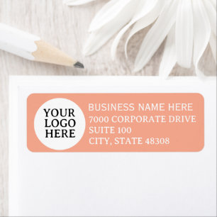 Custom Business logo Minimal Mono Return Address
