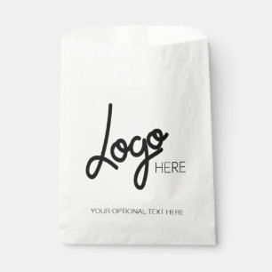 Custom Business Logo Modern Minimalist  Favour Bag