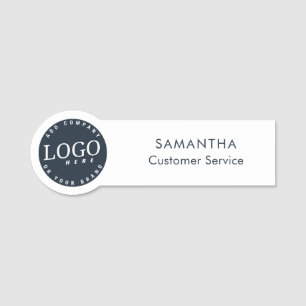 Custom Business Logo Modern Staff Name Tag