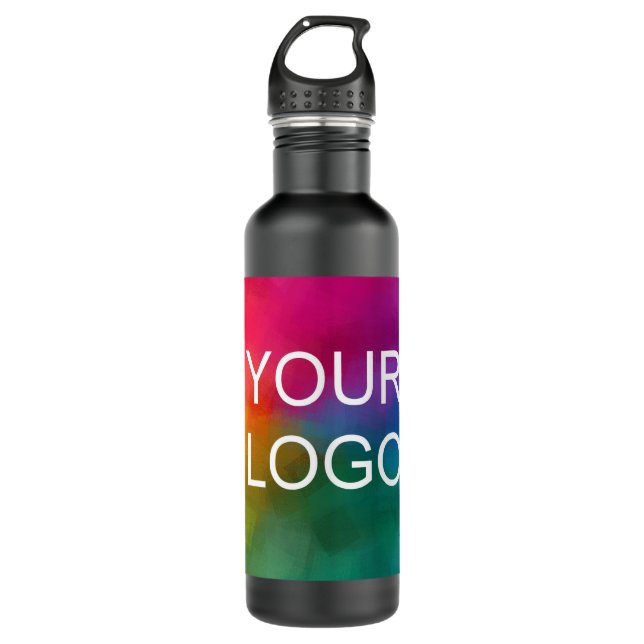 Custom Business Logo Modern Top Best Template 710 Ml Water Bottle (Front)