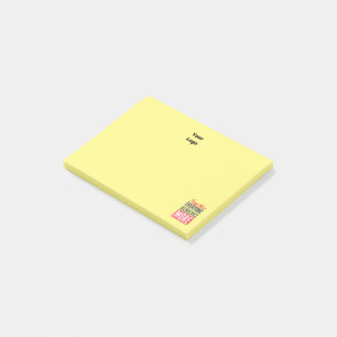 Custom Business Logo Motivational Teamwork Office Post-it Notes