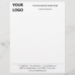 Custom Business Logo Name Address Letterhead<br><div class="desc">Personalized Your Business Letterhead with Logo Name Profession Address Contact information / More - Personalize with Customization Tool ! Choose colours / font / size ! Good Luck - Be Happy :)</div>