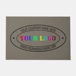 Custom Business Logo Name Personalized Info Office Doormat