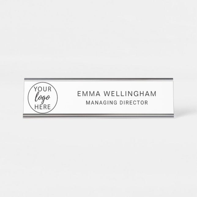 Custom Business Logo Name Plate (Front)
