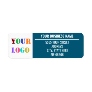 Custom Business Logo Name Return Address Labels