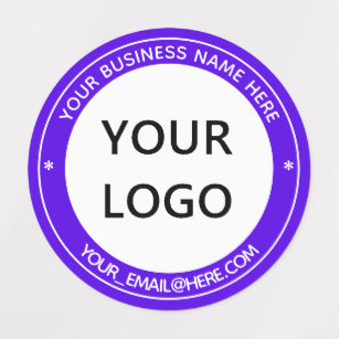 Custom Business Logo Name Stamp Design Labels