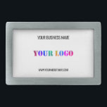 Custom Business Logo Name Website Belt Buckle<br><div class="desc">Custom Colours and Font - Belt Buckle with Your Company Logo Name Website Promotional Personalized Colours / Text - Modern Business or Personal Belt Buckles Gift - Add Your Logo - Image - Photo / Name - Company / Website or E-mail or Phone - Contact Information - Resize and Move...</div>