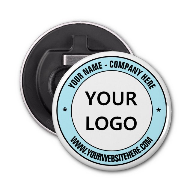 Custom Business Logo Name Website Bottle Opener (Front)
