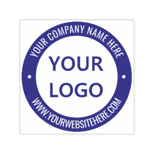 Custom Business Logo Name Website Colours Stamp