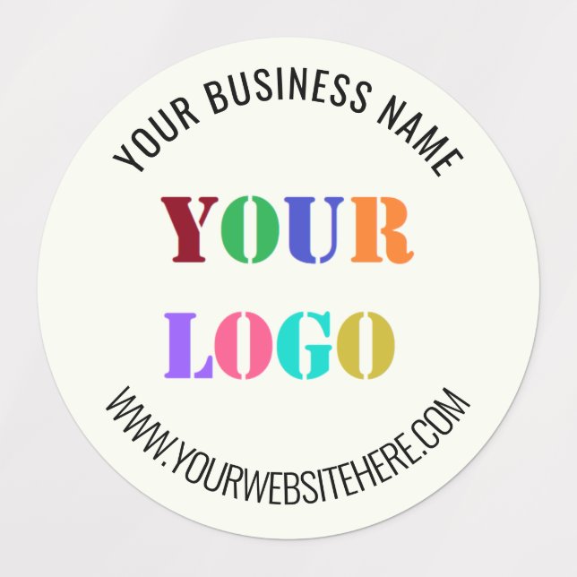 Custom Business Logo Name Website Company Labels (Design 1)