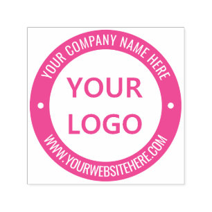 Custom Business Logo Name Website Round Stamp
