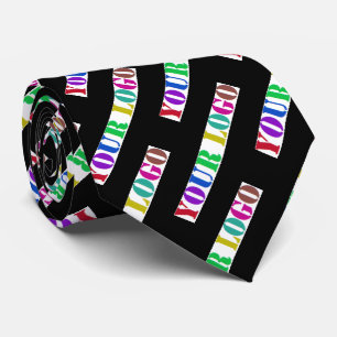 Custom Business Logo Neck Tie Template Your Color