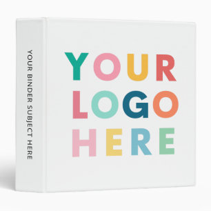 Custom Business Logo No Minimum Branded Company Binder