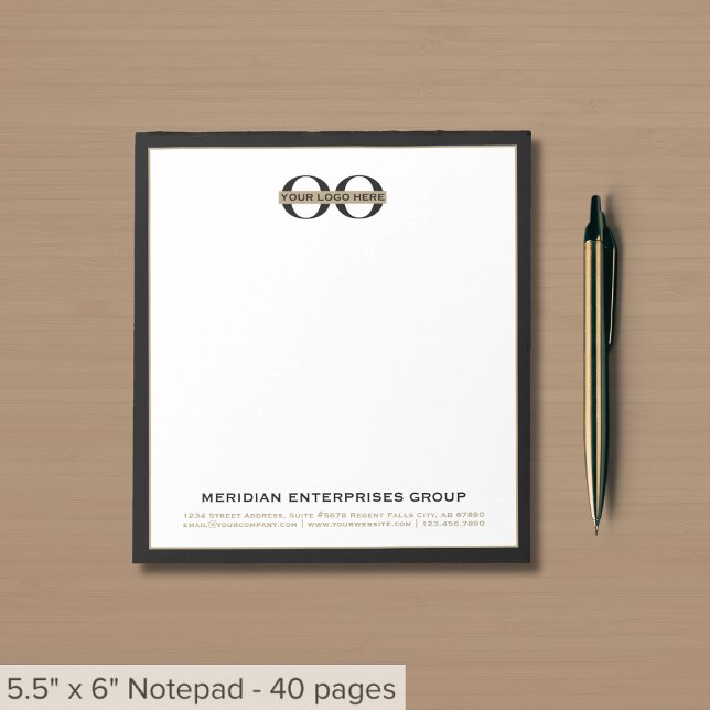 Custom Business Logo Notepad (Creator Uploaded)