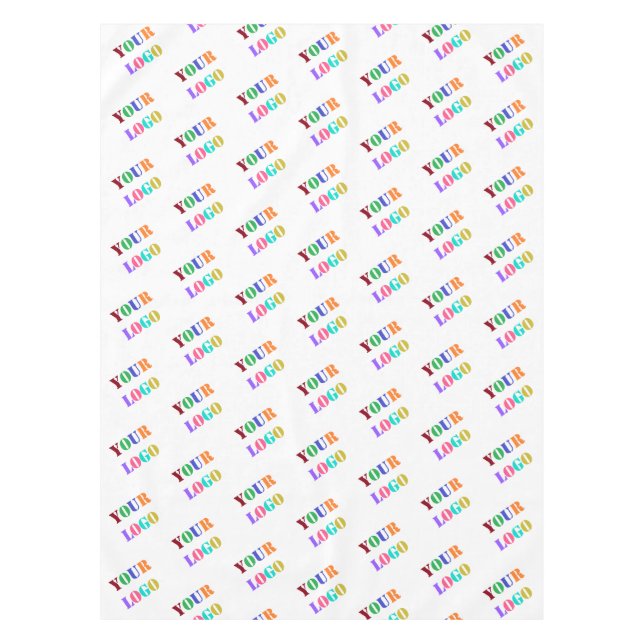 Custom Business Logo or Photo Tablecloth Template (Front)
