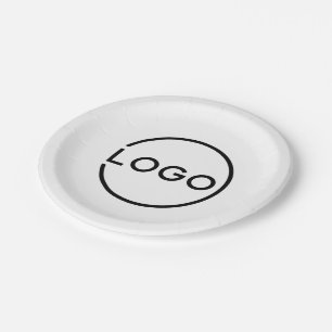 Custom Business Logo Paper Plate