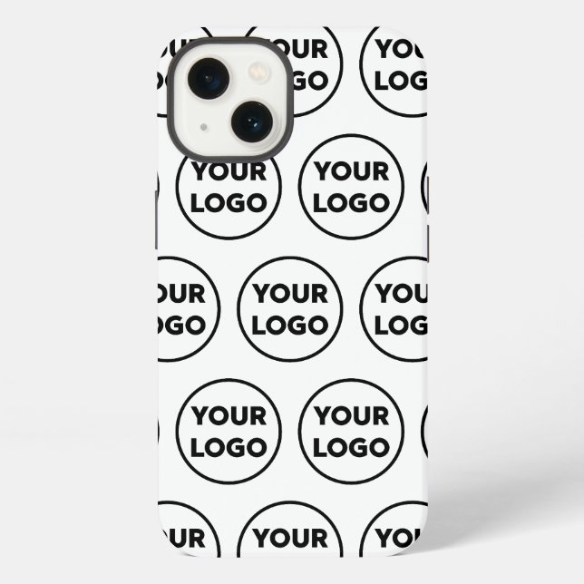Custom Business Logo Pattern iPhone Case (Back)